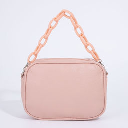Сумка женская кросс-боди на молнии, розовая