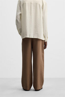STRAIGHT-LEG FLOWING TROUSERS - Zara фото 3