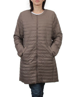 K-528 GRAY BEIGE Куртка демисезонная стеганая женская (70 гр. холлофайбер) - Fashion фото 3