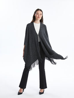 Kad?n ?al Yaka D?z Triko Pan?o