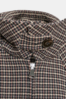 HOUNDSTOOTH QUILTED BOMBER JACKET - Zara фото 9