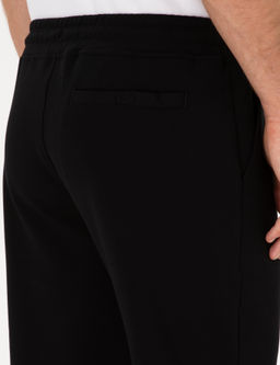 Siyah Slim Fit Pamuk Kar___ml_ Pa_as_ Lastikli E_ofman Alt_