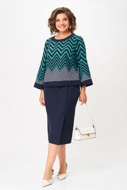 Костюм Aira Style 24126 Ментолово-синий