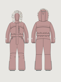 Комбинезон 8з2826 сухая роза