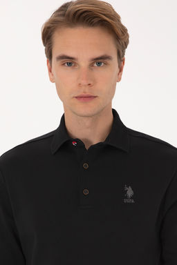 Erkek Siyah Basic Sweatshirt - U.s. polo assn фото 9