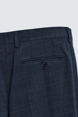 TEXTURED SUIT TROUSERS - Zara фото 8