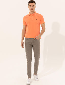 Somon Polo Yaka Slim Fit Basic T-Shirt