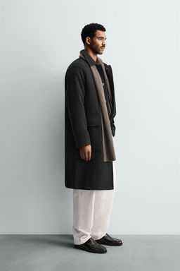 WOOL COAT WITH POCKETS - Zara фото 4