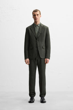 100% LINEN SUIT TROUSERS - Zara фото 2