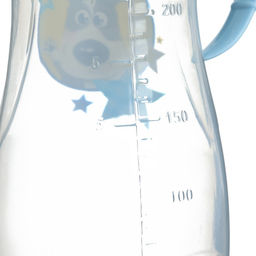 Бутылочка для кормления «Собачка Джекки», классическое горло, приталенная, с ручками, 250 мл., от 3 мес., цвет голубой