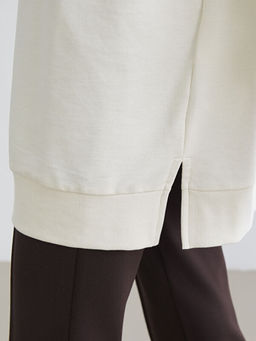 Ta?l? Oversize Kad?n Sweatshirt Tunik