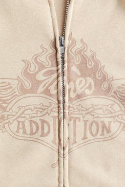 Chaqueta sudadera oversize con capucha y motivo - H&m фото 6