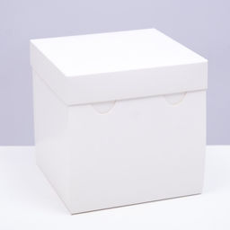 Цена за 5 шт. Коробка складная, крышка-дно, белая, 15 х 15 х 15 см
