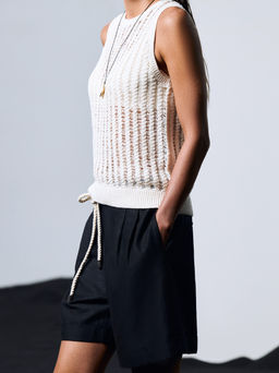 Широкие шорты с поясом / Zarina  фото 2