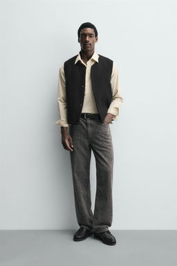 BOUCL_ TEXTURE GILET WITH WOOL