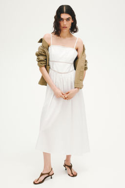 Vestido de algod?n con tirantes de lazo - H&m фото 5