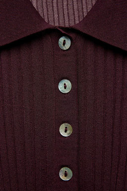 RIBBED FINE KNIT TOP - Zara фото 8