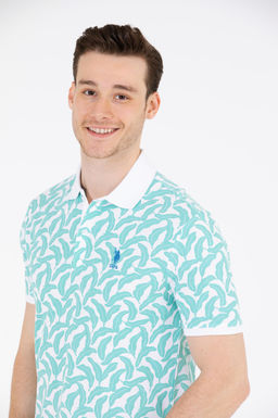 U. S. Polo Assn Мужская мятная футболка-поло - U.s. polo assn фото 3