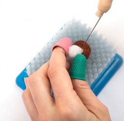 Gamma FN-006 Иглы для валяния (фелтинга) в блистере с деревянной ручкой (№36 толстые)