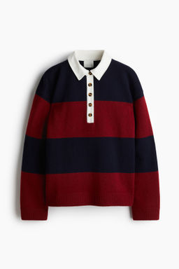 Jersey con cuello camisero