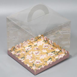 Цена за 5 шт. Коробка кондитерская, сундук, упаковка, With love, 20×20×20 см