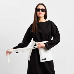 Юбка баска женская MIST, размер 46-48 (L-XL), цвет молочный