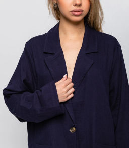 Пиджак #ОКТ025020, тёмно-синий