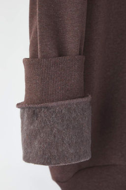 TRENDYOL MAN Tas Oversize/Genis Kesim Bisiklet Yaka Nak?s Detayl? Buyuk Beden Sweatshirt TMNAW25AO00014 - Trendyolmilla фото 8