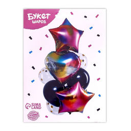 Воздушные шары, набор «Радужный», 10 шт.