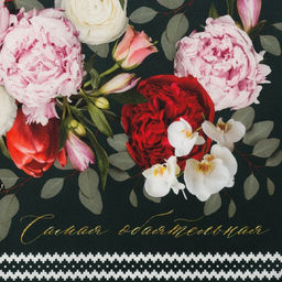 Фартук Этель Flowers, 60?70 см, 100% хлопок, саржа 190 г/м? фото 3