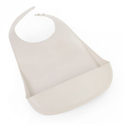 Нагрудник детский пластмассовый "Лапочка" 21,5х5,5х29,5см, бежевый (Россия)