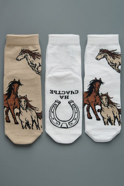 Носки женские Лошадки (набор 3 пары) - Berchelli фото 7