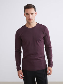 Bisiklet Yaka Basic Uzun Kollu Erkek Ti??rt