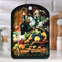 Доска разделочная большая Лучшей хозяйке вино, 19,527,5 см