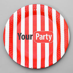 Цена за 10 шт. Тарелка бумажная Your party, 18 см - Страна карнавалия фото 4
