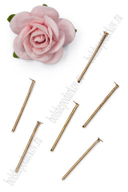 Пины "Гвоздик" 18 мм (50 гр) SF-7657, светлое золото