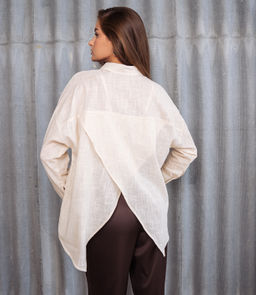 Рубашка #ОБШ1458, кремовый - Dommod фото 6