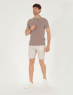 Bej Slim Fit Bermuda _ort - Pierre cardin фото 3