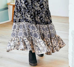 Юбка, черно-синяя - Linea tesini фото 6