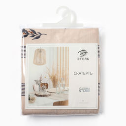 Скатерть «Этель» Leaves, 149×220 см, 100% хлопок, репс 220 г/м²