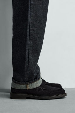 LEATHER PENNY LOAFERS - Zara фото 8