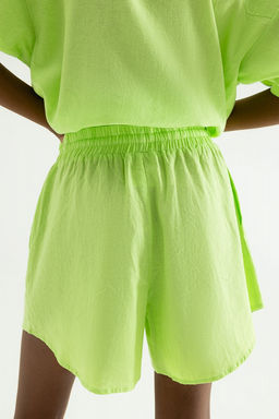 Короткие шорты из комбинированной ткани - Incity фото 6