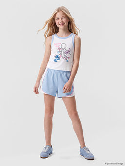 Stitch ve Angel Lisansl? K?z ?ocuk ?ortlu Tak?m