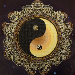 Кристальная (алмазная) мозаика ФРЕЯ ALV-112 Инь-Ян 50 х 50 см