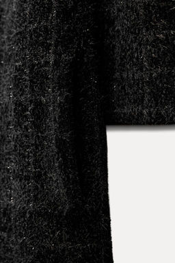 KNITTED COAT WITH FAUX FUR COLLAR - Zara фото 7