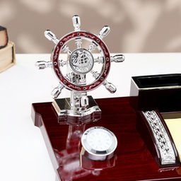 Набор настольный 6 в1 с визитницей, красное дерево