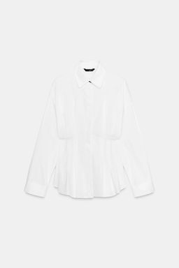 PLEATED POPLIN SHIRT - Zara фото 8