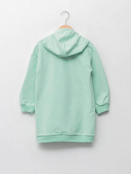 Kap??onlu Bugs Bunny Bask?l? Uzun Kollu K?z ?ocuk Elbise - Waikiki фото 2