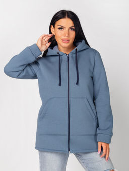 Толстовка женская футер начес 3-х нитка РОКСАНА ИНДИГО - Domtrik Домашний трикотаж фото 5