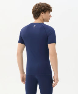 Футболка компрессионная с коротким рукавом JOGEL CAMP PerFormDRY Top SS, темно-синий  фото 5